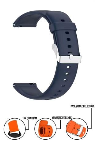 Xaomi Mi Watch S1-S2 Redmi Watch 5 Active-Lite Saat Uyumlu Silikon Saat Kordonu Kayışı