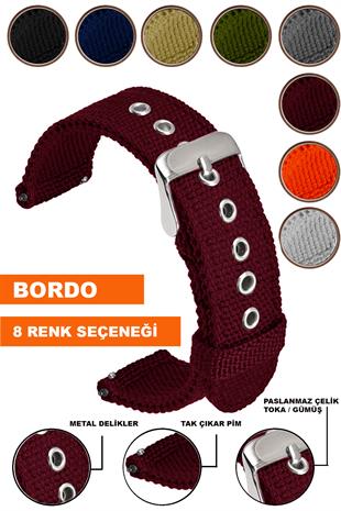 Xaomi Mi Watch S1-S2 Redmi Watch 5 Active-Lite Saat Uyumlu Tekstil Nato Kumaş Saat Kordonu Kayışı