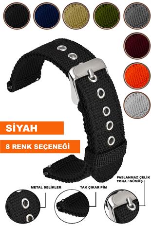 Xaomi Mi Watch S1-S2 Redmi Watch 5 Active-Lite Saat Uyumlu Tekstil Nato Kumaş Saat Kordonu Kayışı