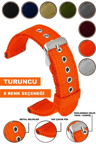Xaomi Mi Watch S1-S2 Redmi Watch 5 Active-Lite Saat Uyumlu Tekstil Nato Kumaş Saat Kordonu Kayışı