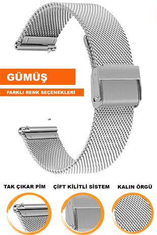Xaomi Mi Watch S1-S2 Redmi Watch 5 Active-Lite Saat Uyumlu Uyumlu Paslanmaz Çelik Kalın Örgü Hasır Saat Kordonu Kayışı