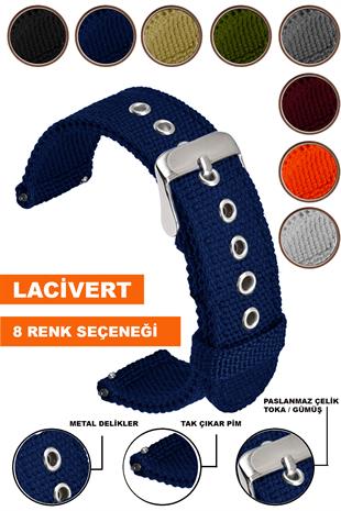 Xaomi Mi Watch S1-S2 Redmi Watch 5 Active-Lite Saat Uyumlu Tekstil Nato Kumaş Saat Kordonu Kayışı