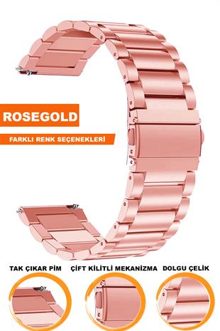 Xaomi Mi Watch S1-S2 Redmi Watch 5 Active-Lite Saat Uyumlu Dolgu Çelik Metal Saat Kordonu Kayışı