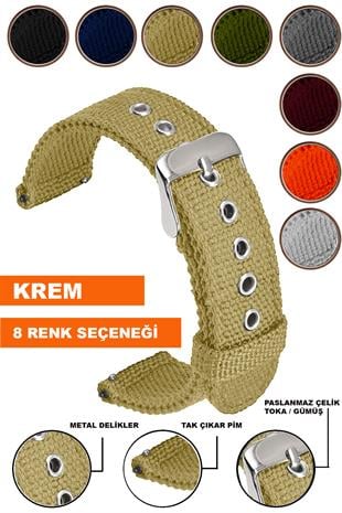 Xaomi Mi Watch S1-S2 Redmi Watch 5 Active-Lite Saat Uyumlu Tekstil Nato Kumaş Saat Kordonu Kayışı