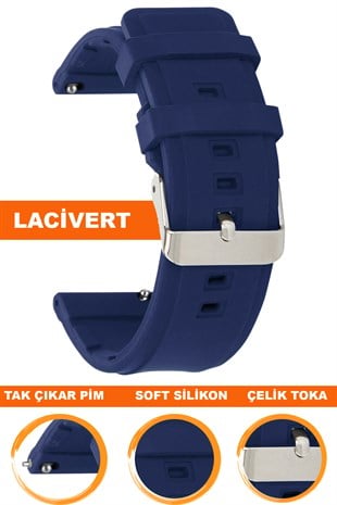 Xaomi Mi Watch S1-S2 Redmi Watch 5 Active-Lite Saat Uyumlu Silikon Saat Kordonu Kayışı