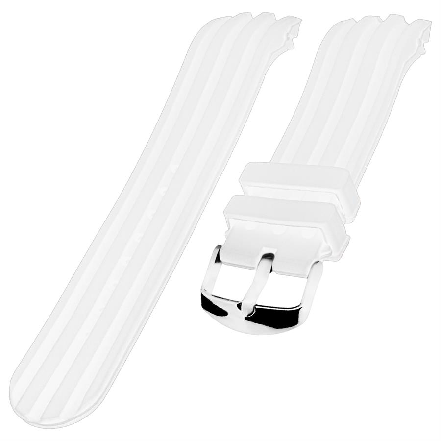  NAUTICA Modellere Uyumlu 24mm Silikon Saat Kordonu S01A2-W