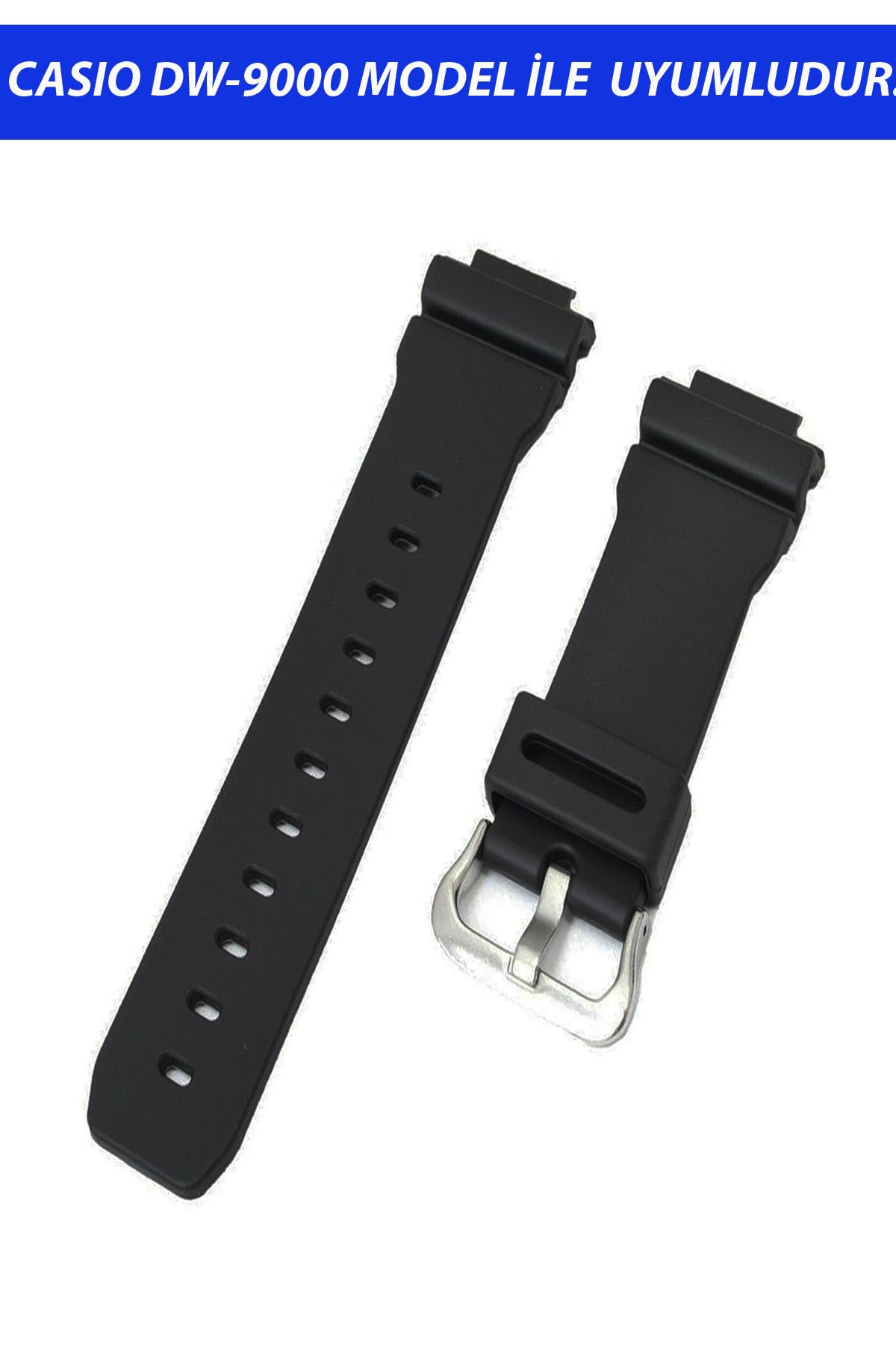 Casio DW-9000 Saat Uyumlu Silikon Saat Kordonu Kayışı