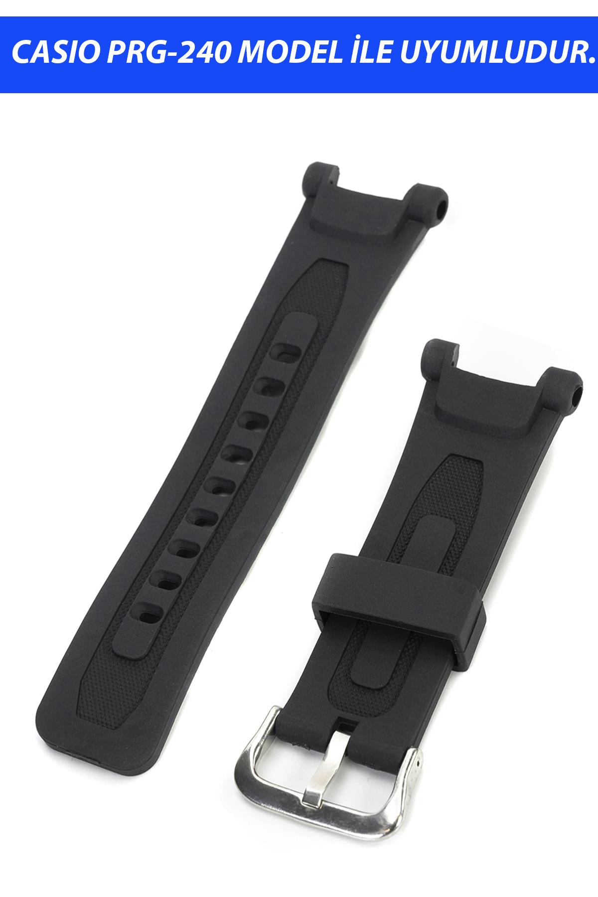 Casio PRG-240 Saat Uyumlu Silikon Saat Kordonu Kayışı