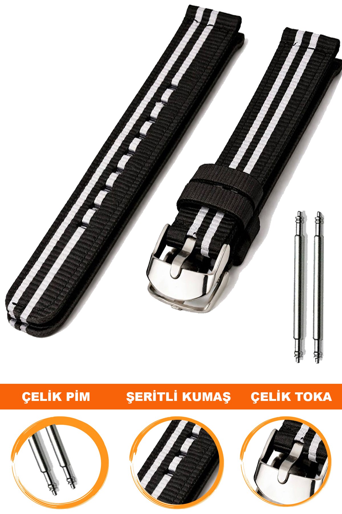 Cobra F32GR-BJK Tekstil Saat Kordonu