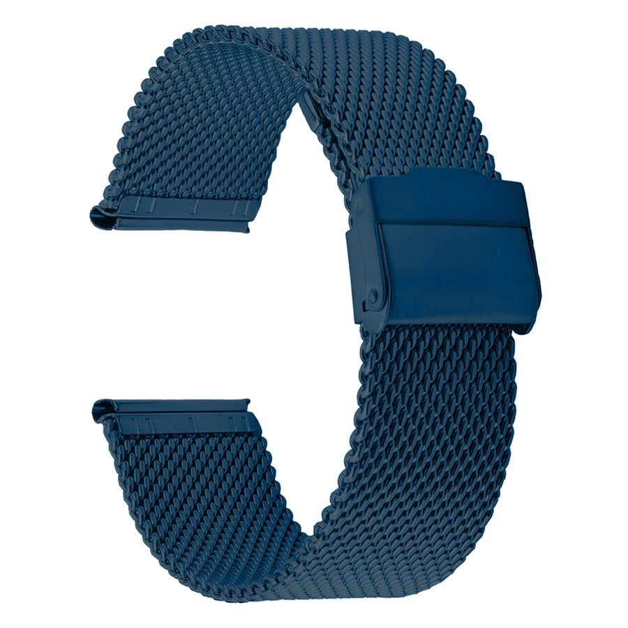 Cobra M16KH-L Kalın Hasır Lacivert Renk Paslanmaz Çelik Saat Kordonu