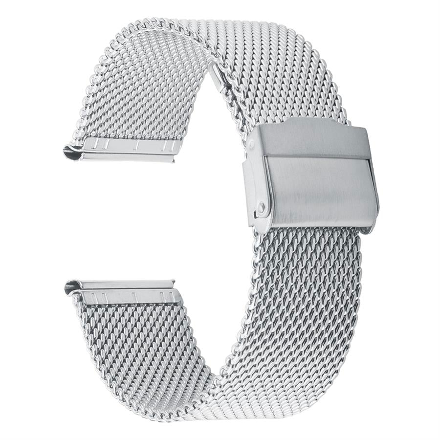 Cobra M16KH-S Kalın Hasır Silver Renk Paslanmaz Çelik Saat Kordonu