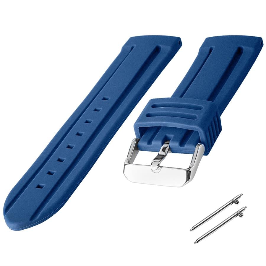 Cobra R14046-L Lacivert Renk Spor Kauçuk Saat Kordonu