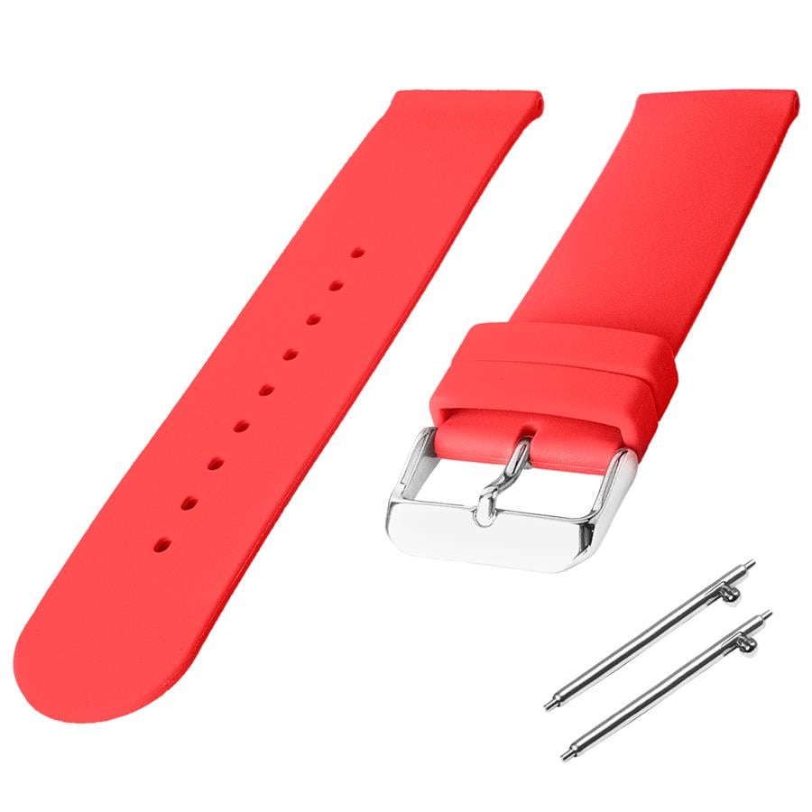 Cobra R14087-F Düz Model Fuşya Kauçuk Saat Kordonu