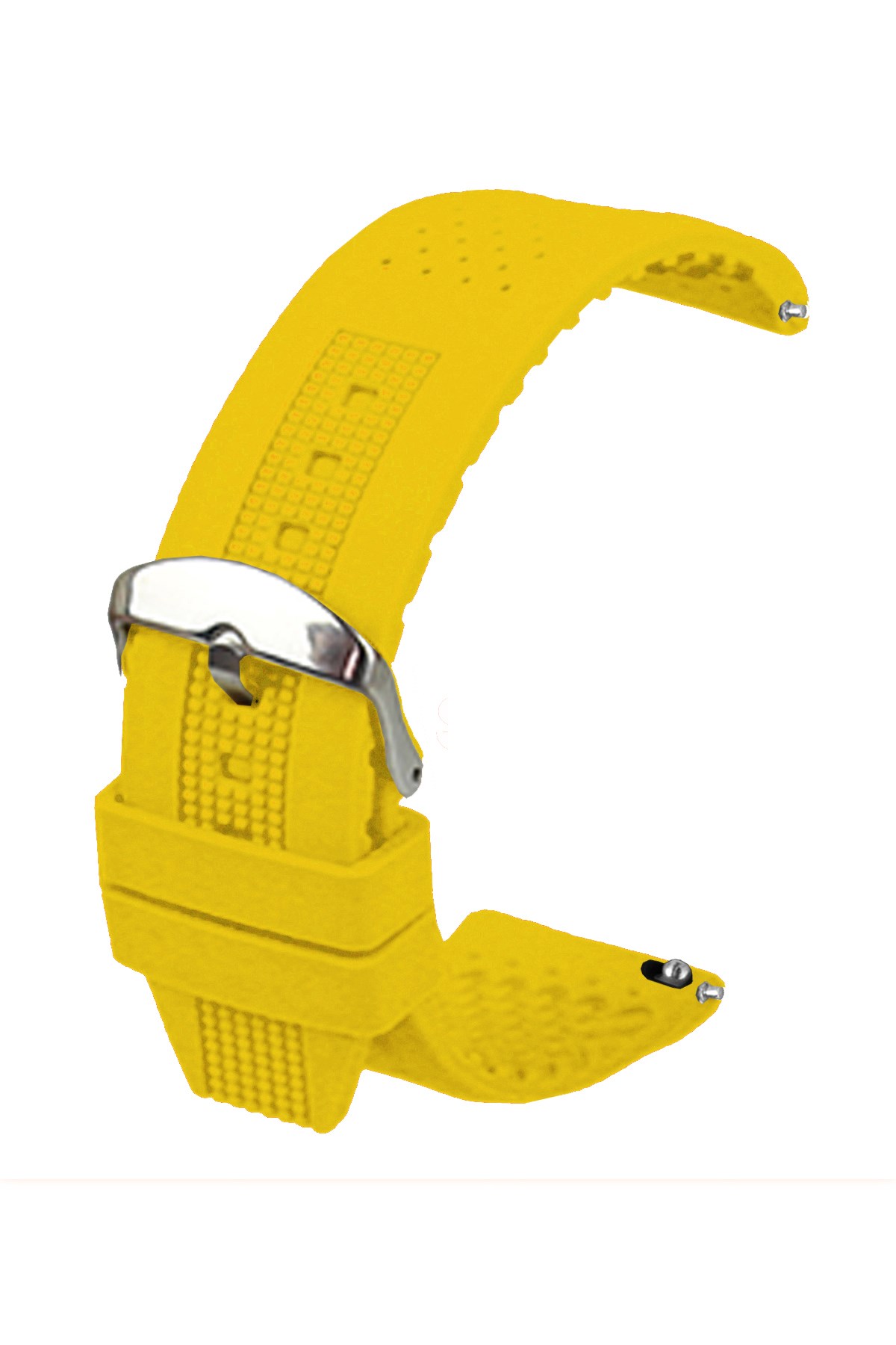 Cobra S01A16-Y Sarı Silikon Saat Kordonu
