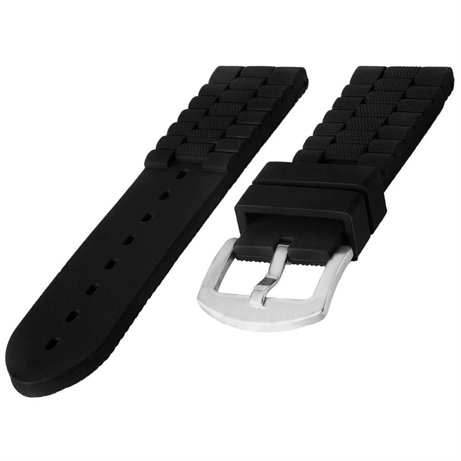 Cobra S01A35-B Siyah Silikon Saat Kordonu