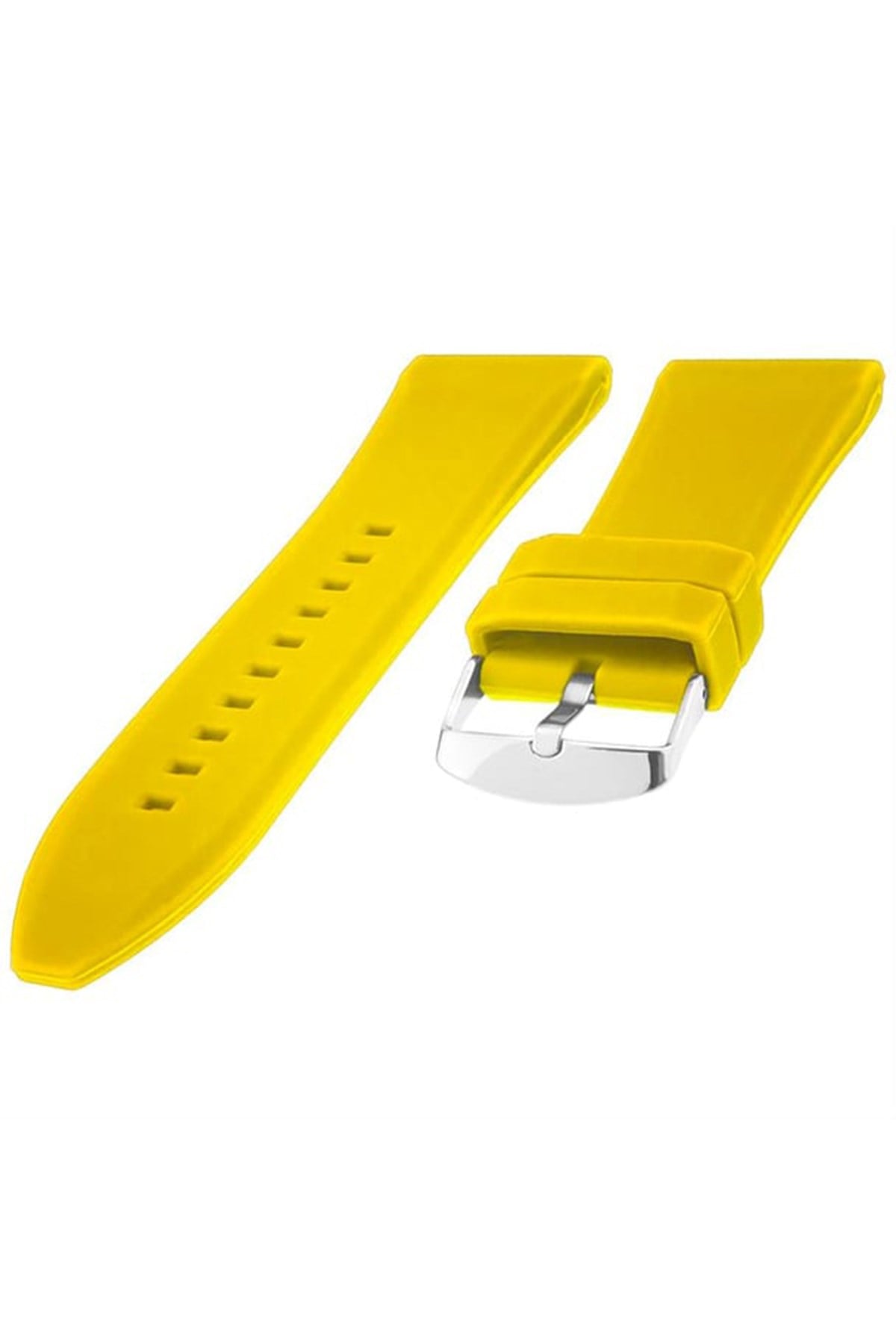 Cobra S01A36-Y Sarı Silikon Saat Kordonu