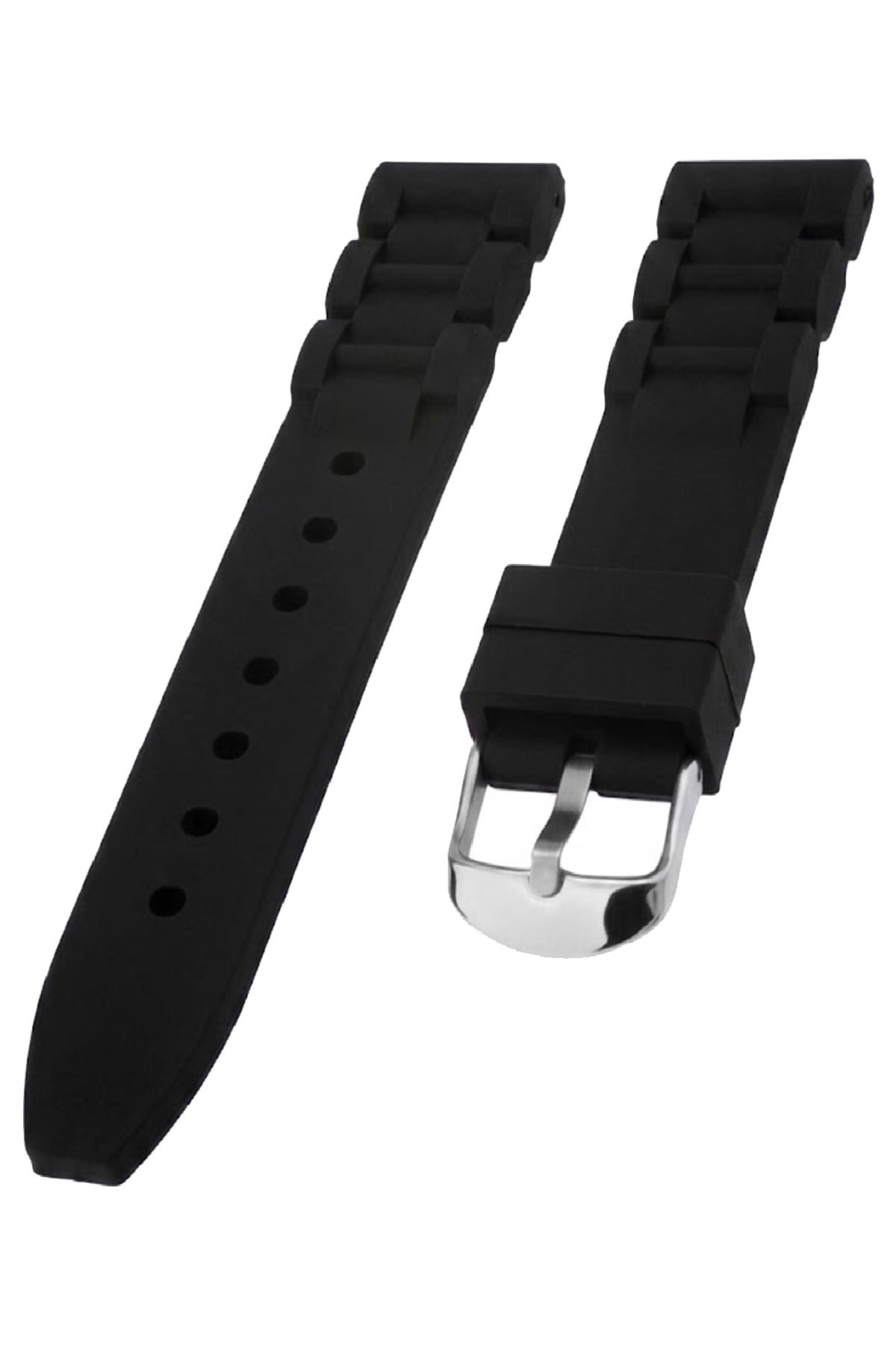 Cobra S01A6-B Siyah Silikon Saat Kordonu