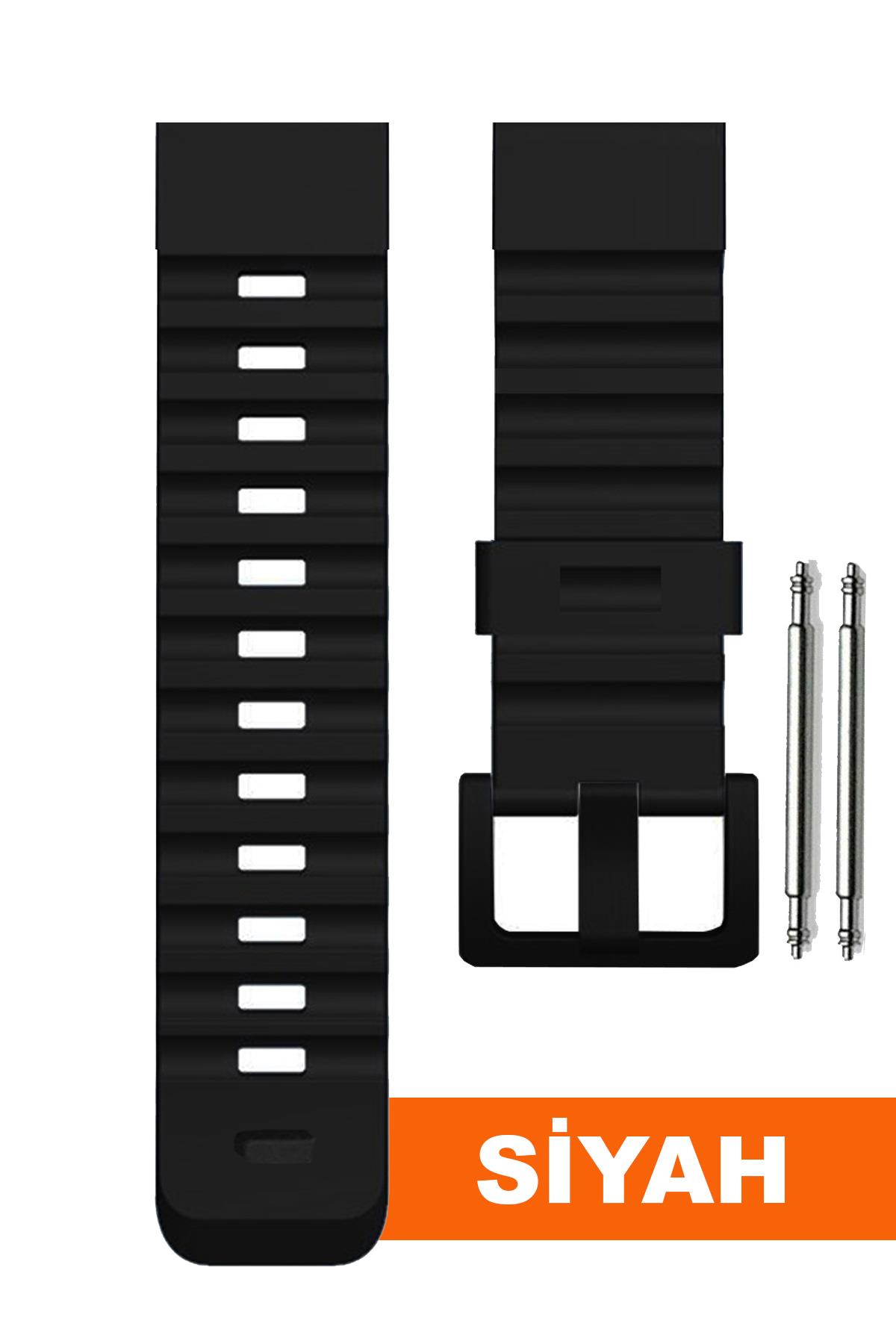 Diesel DSL2622M Uyumlu 22/24/26/28/29/30mm Silikon Saat Kordonu S02DZ-B