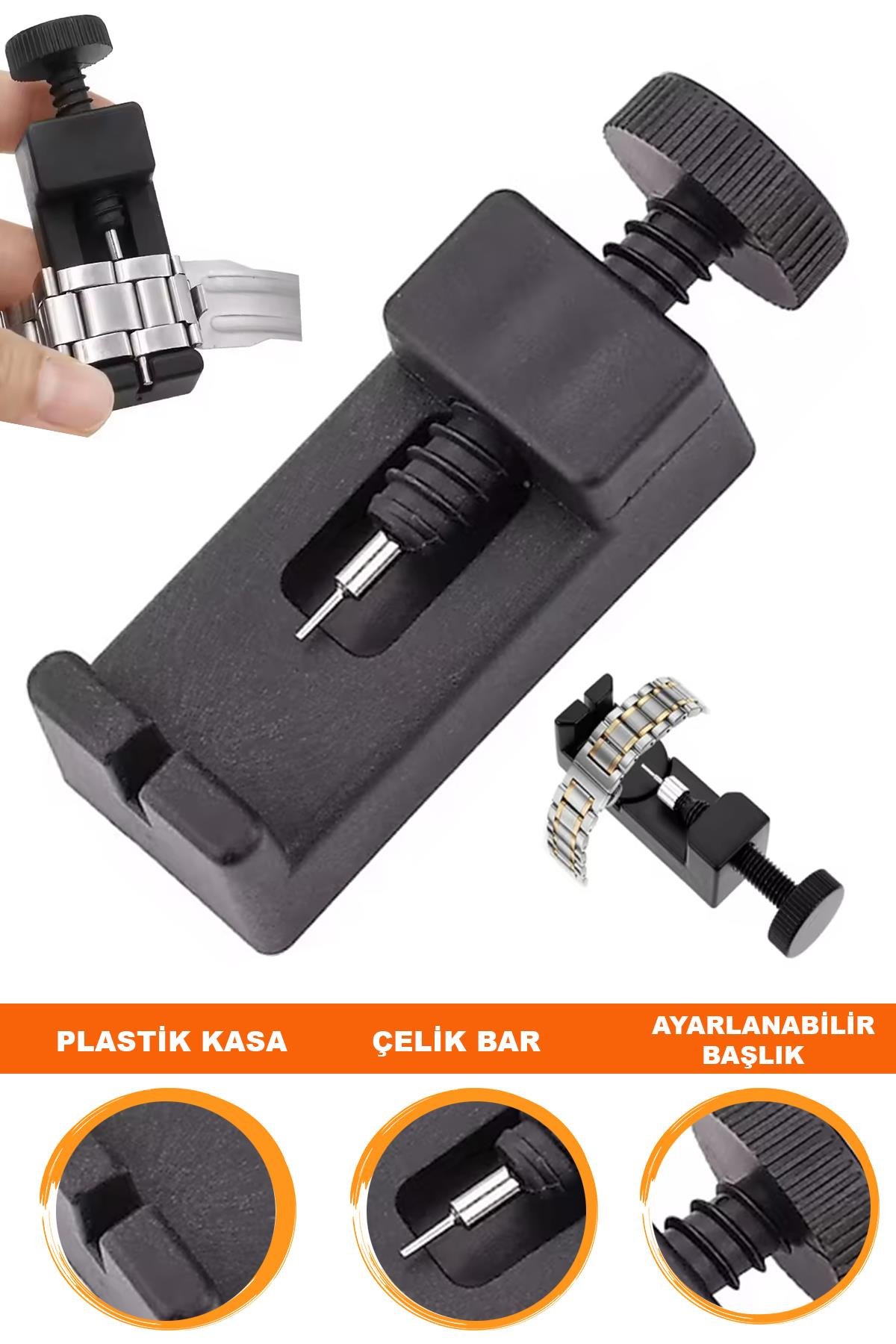 Metal Saat Kordonu Bakla Kısaltma Kordon Boy Küçültme Pim Sökme Aparatı