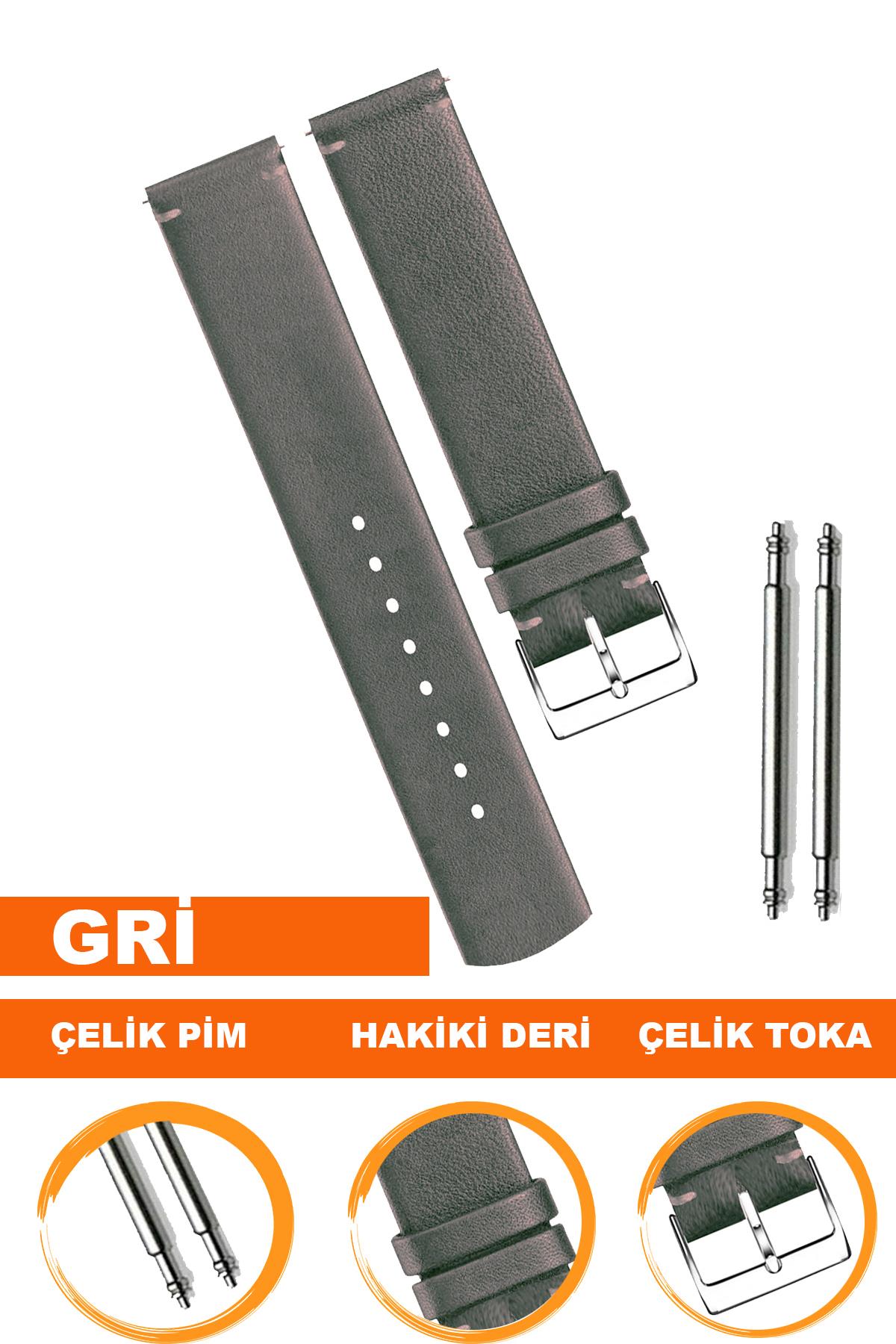 MICHAEL KORS Modellerine Uyumlu Hakiki Deri Saat Kordonu L04MK-GR