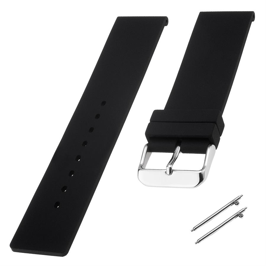 R14DUZ-B Kauçuk Saat Kordonu