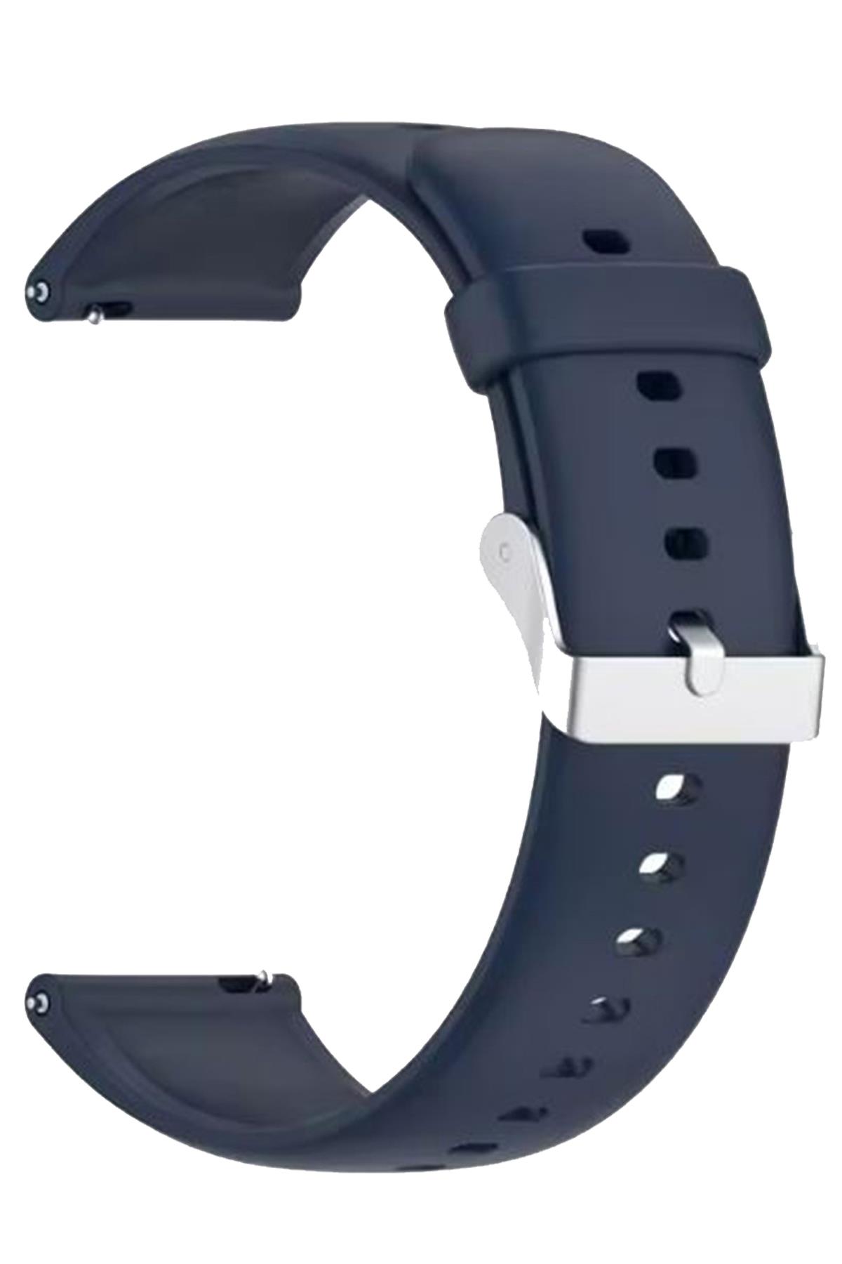 Samsung Gear S3 / Samsung Galaxy Watch 4 5 6 7 / 40 42 43 44 46 47mm Classic Uyumlu Silikon Saat Kordonu Kayışı