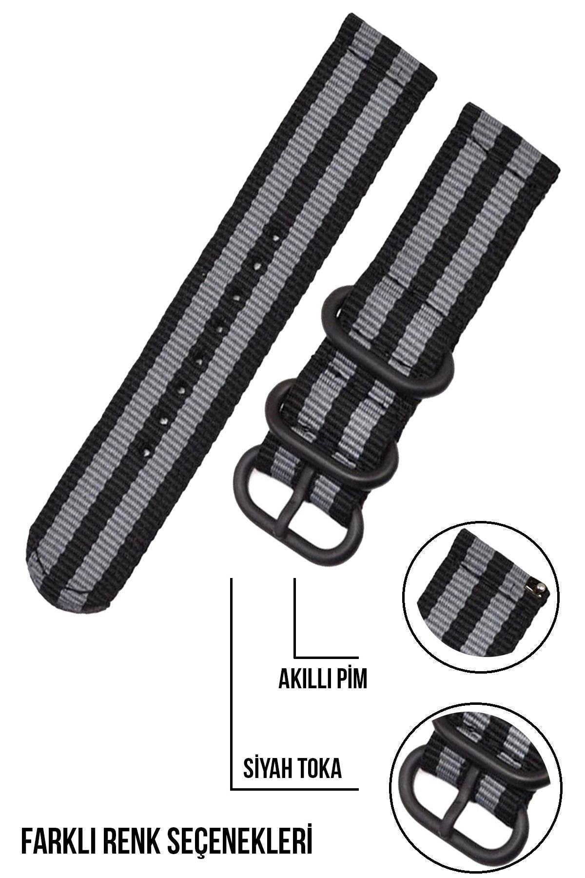 Xaomi Mi Watch S1-S2 Redmi Watch 5 Active-Lite Saat Uyumlu Tekstil Nato Kumaş Saat Kordonu Kayışı