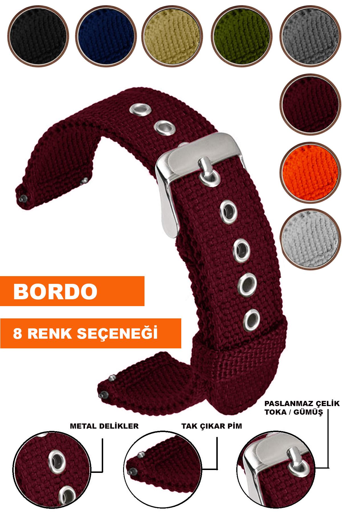 Xaomi Mi Watch S1-S2 Redmi Watch 5 Active-Lite Saat Uyumlu Tekstil Nato Kumaş Saat Kordonu Kayışı