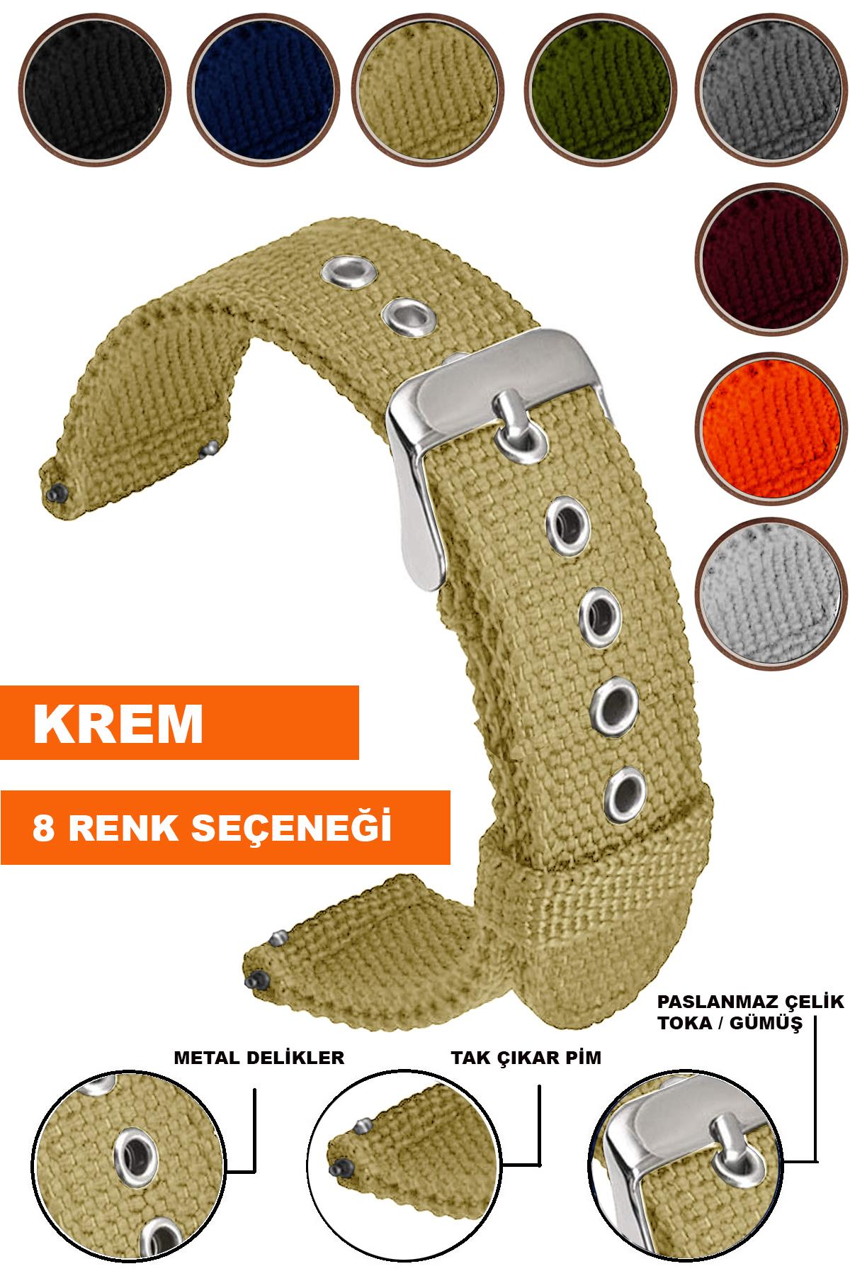 Xaomi Mi Watch S1-S2 Redmi Watch 5 Active-Lite Saat Uyumlu Tekstil Nato Kumaş Saat Kordonu Kayışı