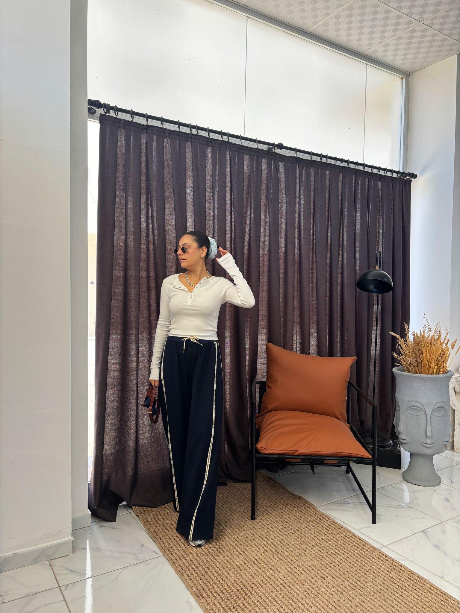 088 YAN ŞERİTLİ SPOR KUMAŞ  PANTOLON