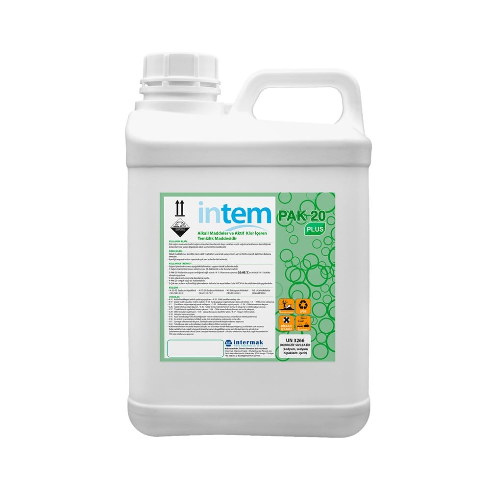 Hijyen ÜrünleriİntemİNTEM-Ç0006PAK-20 ALKALİ TEMİZLİK MADDESİ 