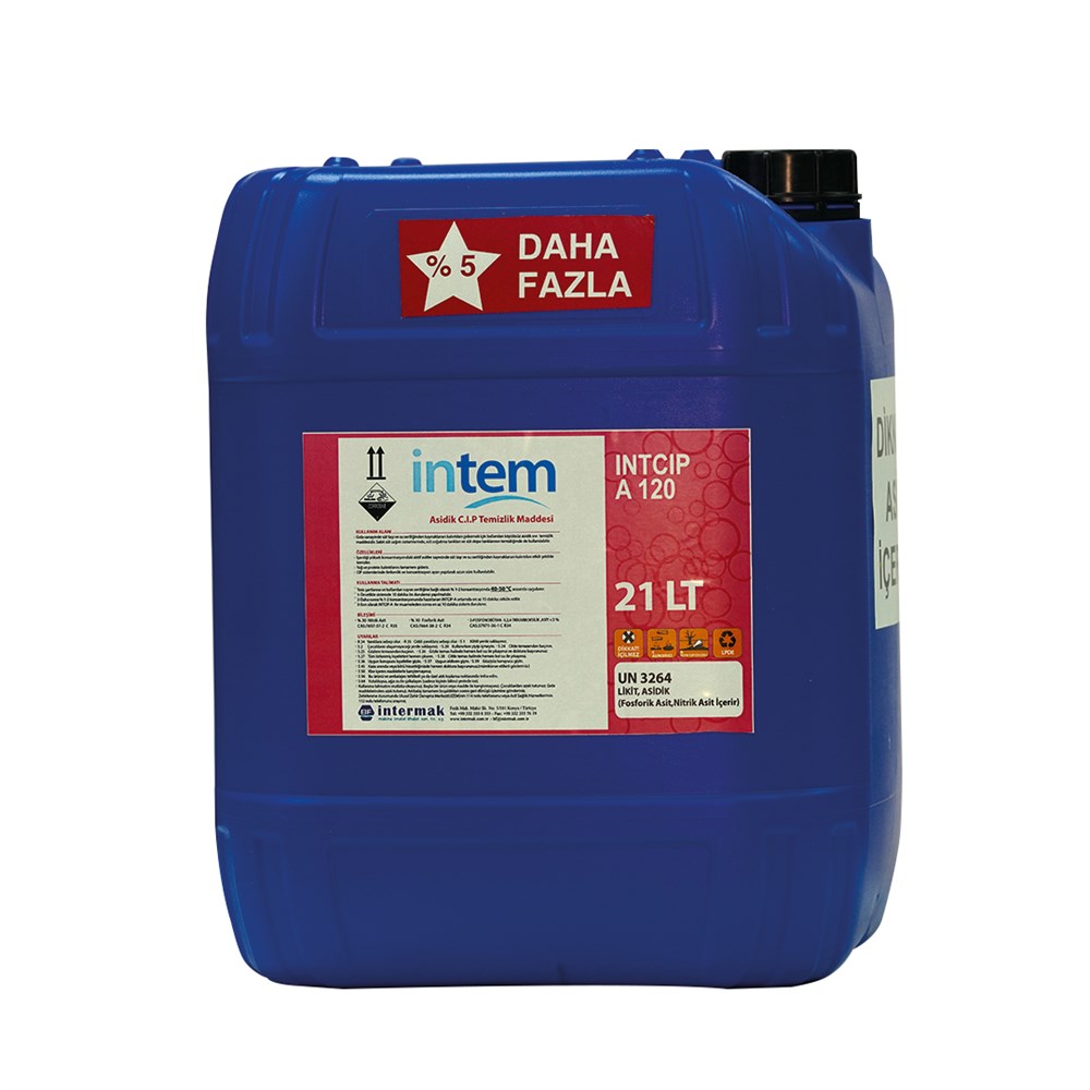 Hijyen ÜrünleriİntemİNTEM-Ç0013INTCIP A-120 ASİDİK TEMİZLİK MADDESİ