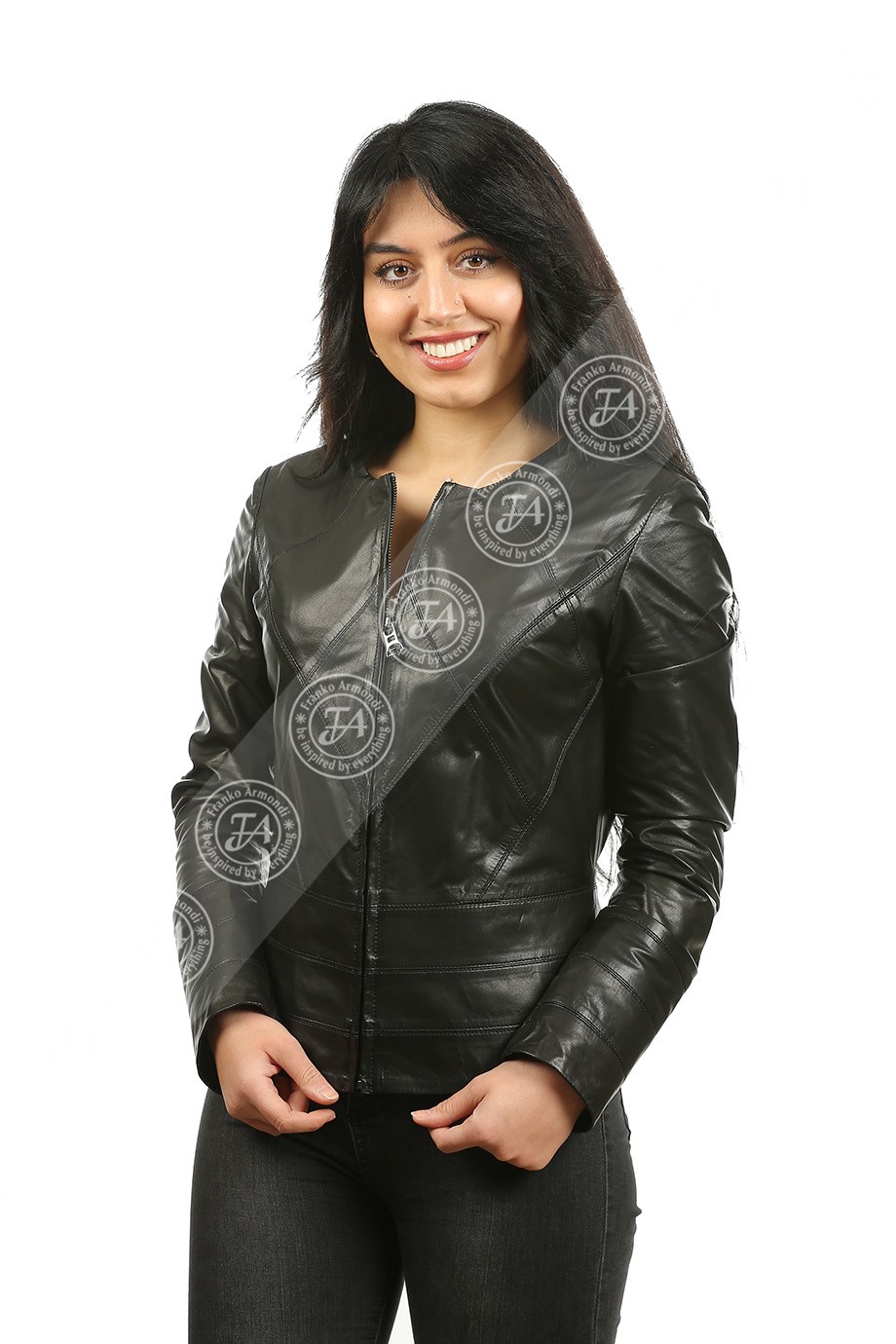 Bayan Gerçek Deri Klasik Mont Siyah MBK-1227-19117 FA2