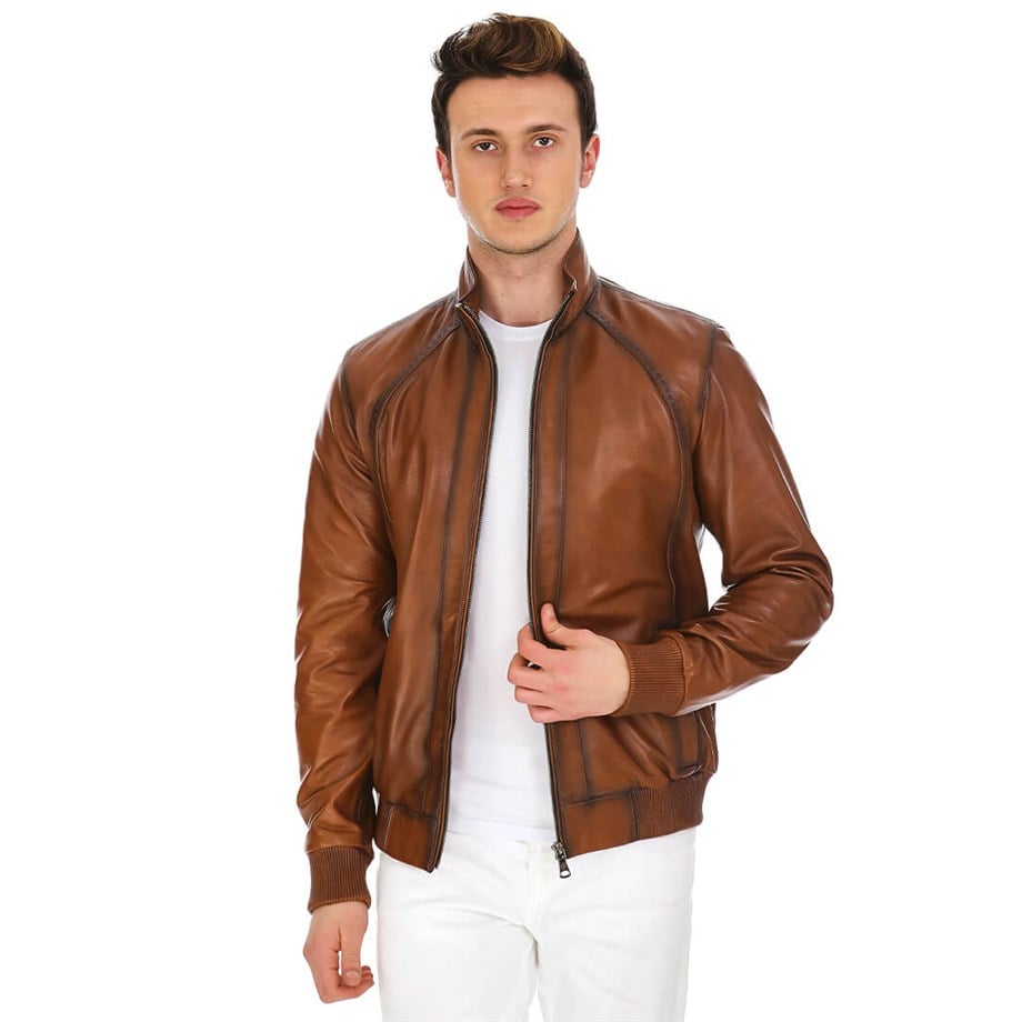 Dinamo Leather Erkek Gerçek Deri Ceket DE-306 - 20167