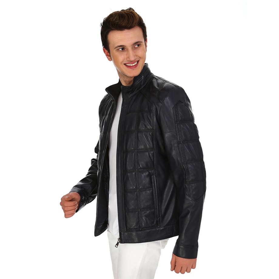 Dinamo Leather Erkek Gerçek Deri Ceket DE-362 - 20103