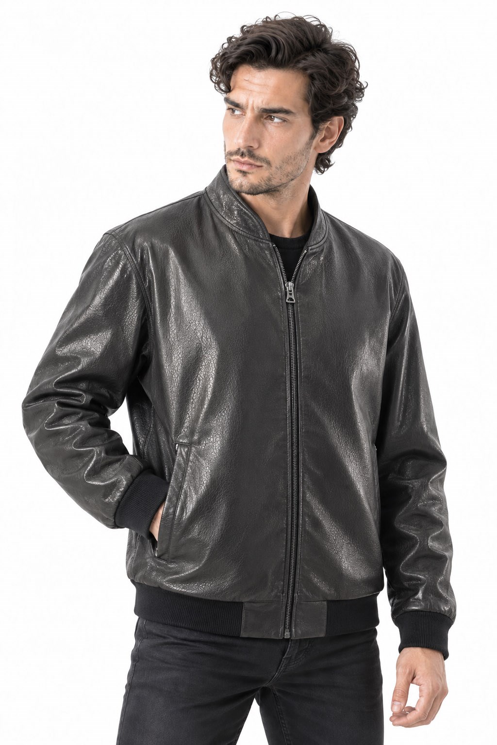 Erkek spor deri mont beli lastikli.Code:24382