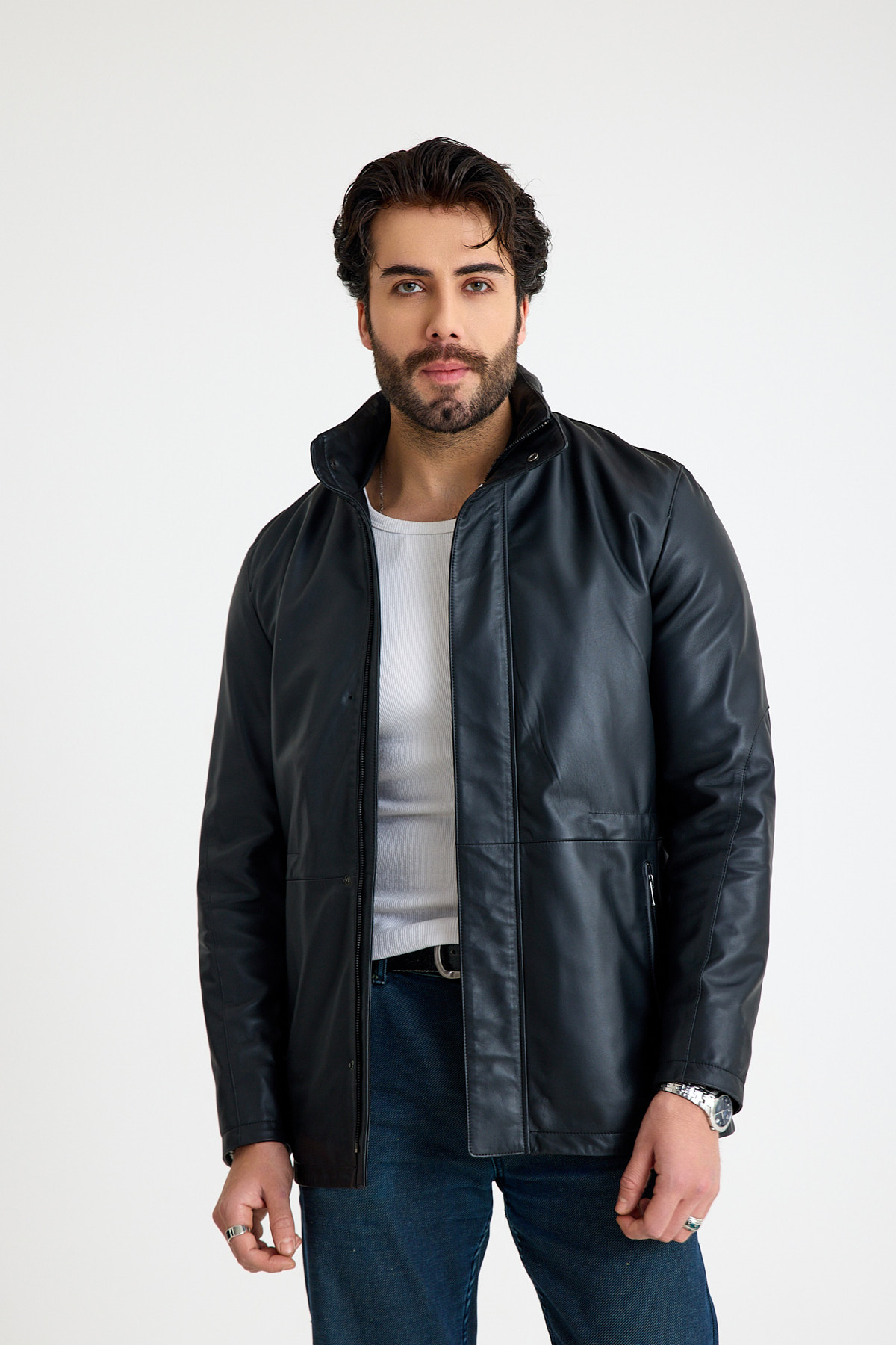 Klasik Erkek Deri̇ Ceket  – E55-KD-2907-24133