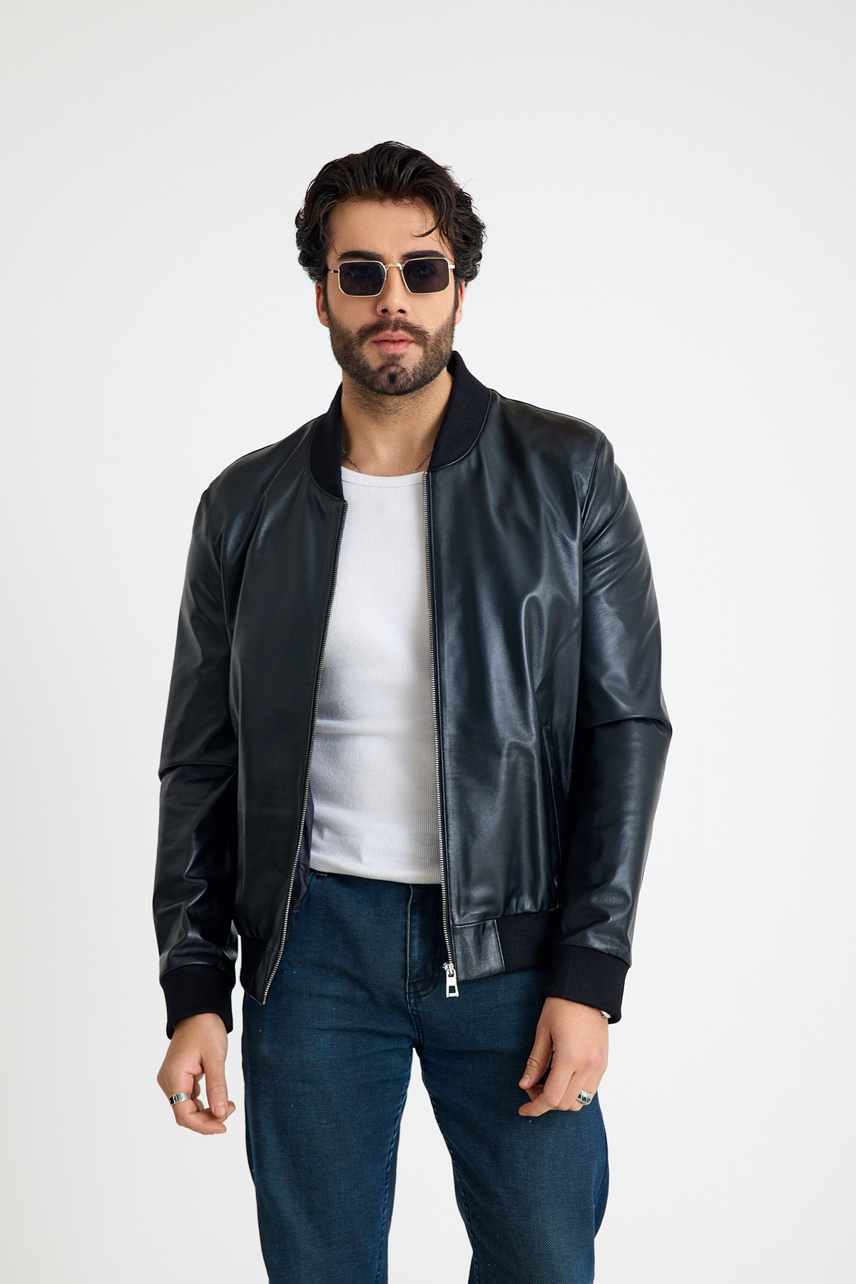 Bomber Erkek Deri̇ Ceket  – E63-KLJ-409-15866