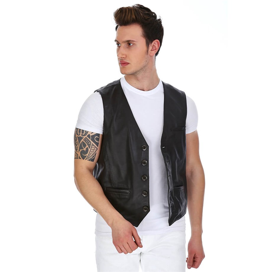 Dinamo Leather Erkek Gerçek Deri Ceket DE-YLK-566 - 20119