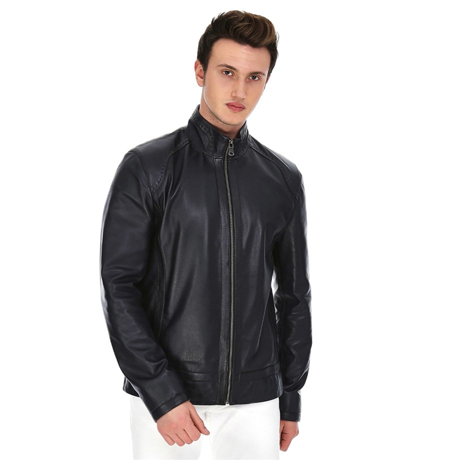 Dinamo Leather Erkek Gerçek Deri Ceket DE-788 - 20104