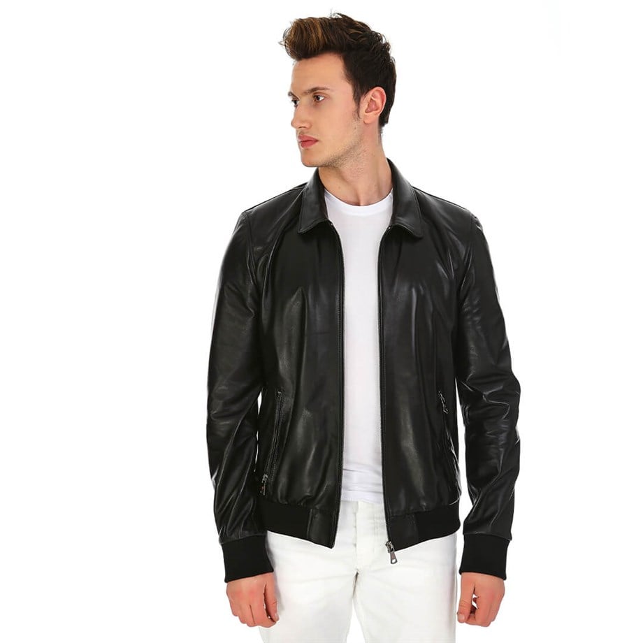 Dinamo Leather Erkek Gerçek Deri Ceket DE-409 - 20030
