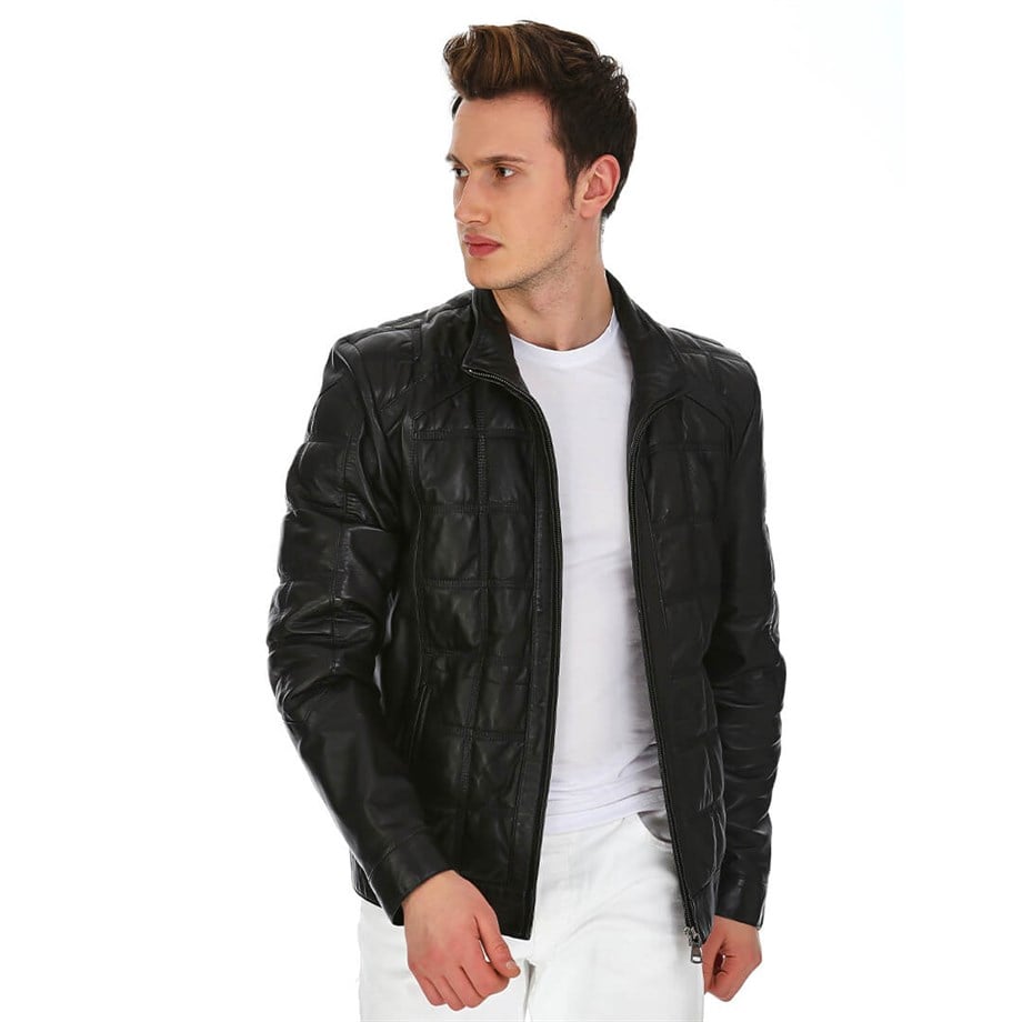Dinamo Leather Erkek Gerçek Deri Ceket DE-362 - 20028