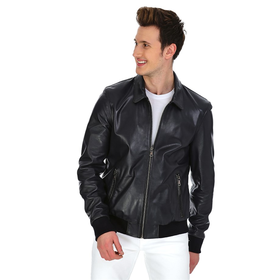Dinamo Leather Erkek Gerçek Deri Ceket DE-409 - 20105