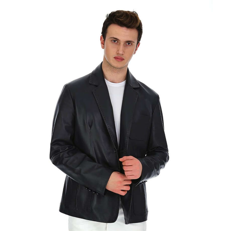 Dinamo Leather Erkek Gerçek Deri Ceket DE-1583 - 20095