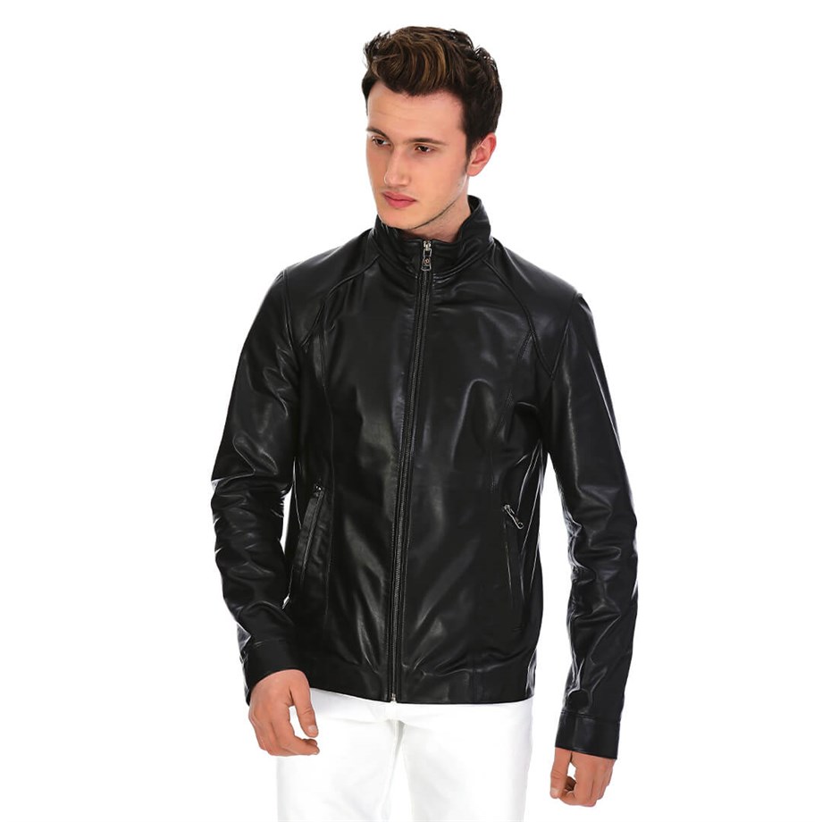 Dinamo Leather Erkek Gerçek Deri Ceket DE-1100 - 20032