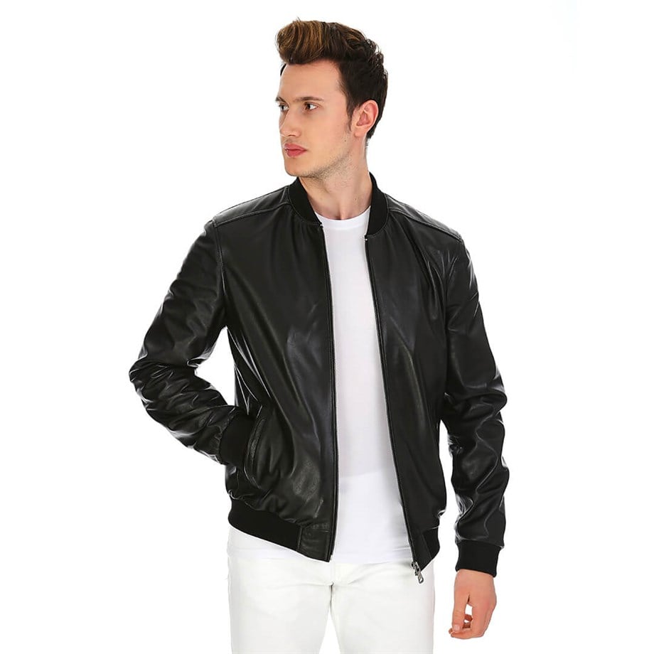 Dinamo Leather Erkek Gerçek Deri Ceket DE-1084 - 20033