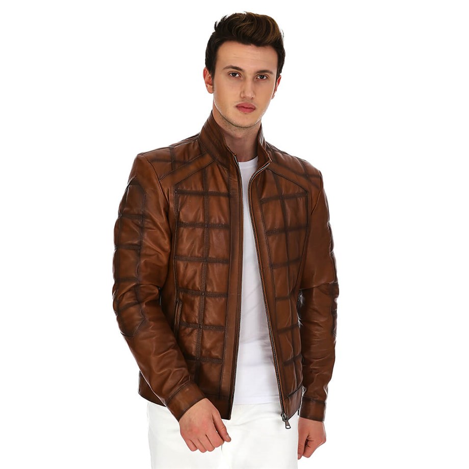Dinamo Leather Erkek Gerçek Deri Ceket DE-362 - 20168