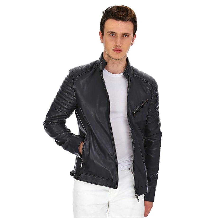 Dinamo Leather Erkek Gerçek Deri Ceket DE-740 - 20092