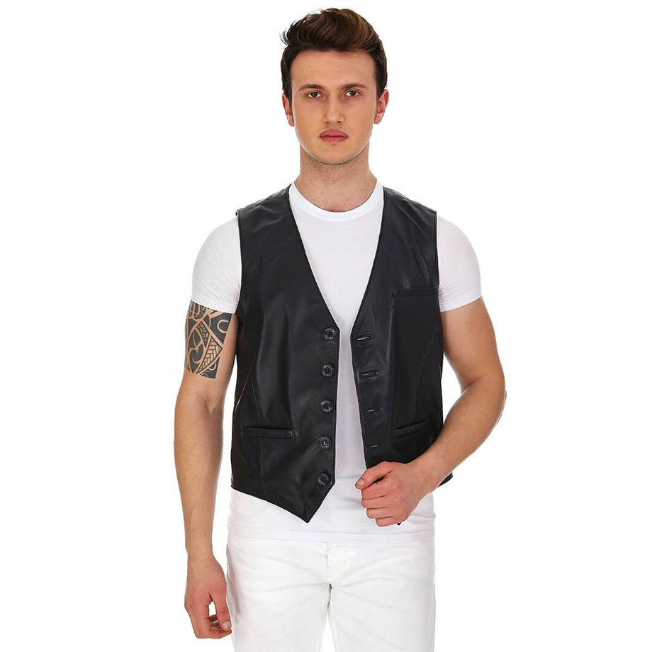 Dinamo Leather Erkek Gerçek Deri Ceket DE-YLK-566 - 20109