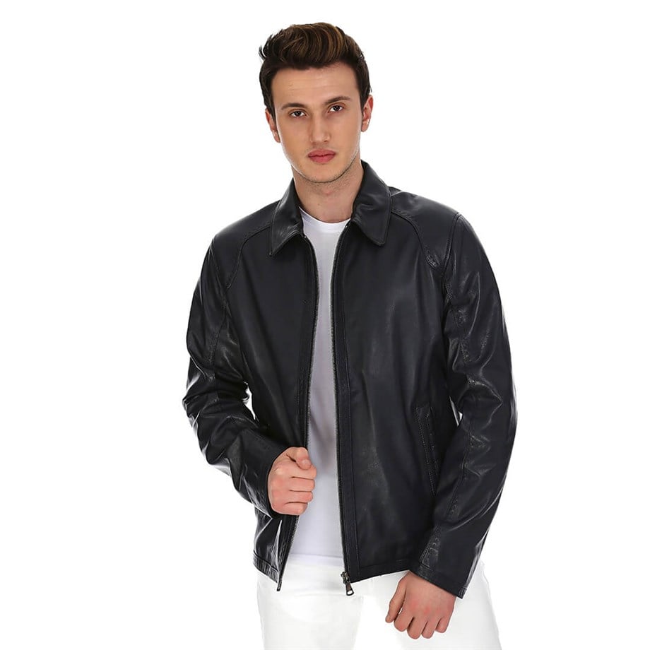 Dinamo Leather Erkek Gerçek Deri Ceket DE-956 - 20106
